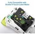 thumbnail image 2 of Rouleaux de Ruban Compatible 12mm pour Imprimantes Brother P-touch, 6 Paquets, 2 of 4