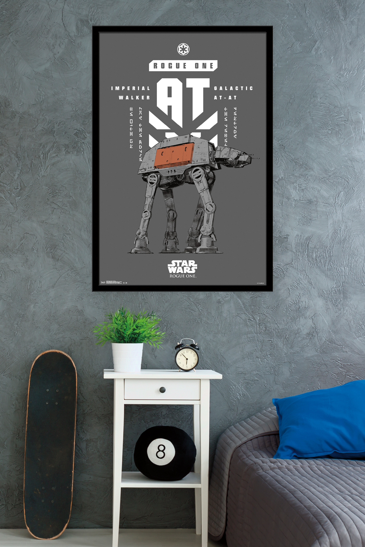 Star Wars: Rogue One - Banner Wall Poster, 22.375" x 34", Framed