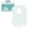 Disposable Baby Bibs | with Crumb Catcher | Adjustable Size for Babies and Toddlers | Waterproof for Leak-Proof Protection | Quilted and Comfortable | Perfect for Travel | 24 Count
