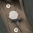 thumbnail image 4 of Shisuyan Furry Microphone Windscreen White 4Pcs Wind Noise Reduction, 4 of 8