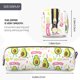 thumbnail image 3 of Fotbe Avocado Work Out Estuche para Lápices de Cuero con Estampado, Estuche con Cremallera Resistente, Organizador Compacto y Elegante para Papelería, 3 of 7
