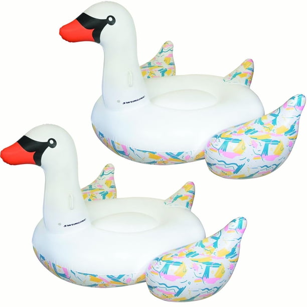 Swan Inflatable Raft Swimline Giant Inflatable Ride On Swan Swimming Pool Water Float Raft ...