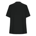 thumbnail image 3 of CHUMUD Womens Plus Size Tops Short Sleeve Crew Neck Top Casual Color Block Blouse Loose Fit Spring Summer Fashion, 3 of 5