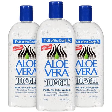 3 Pack Fruit Of The Earth Aloe Vera Gel 12 Oz Walmart Com