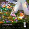 thumbnail image 2 of 2 Pack Easter Lights Battery Operated Outdoor Indoor, Each 33ft 100 LED Multicolor Easter String Lights for Easter Decorations, 2 of 16