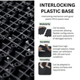thumbnail image 4 of 12 Pack Deck Tiles, 12 "x12" Square Interlocking Deck Tiles, Plastic Deck Tiles Interlocking Outdoor All Weather, Pool Balcony Backyard Terrace, Black, 4 of 9