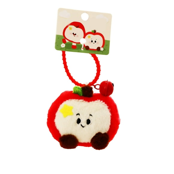 Cheapark Christmas Apple Keychain Pendant - Cute Backpack Accessory, Festive Mood Decor for Everyday Use, Holiday Xmas Gift for Festive Fans