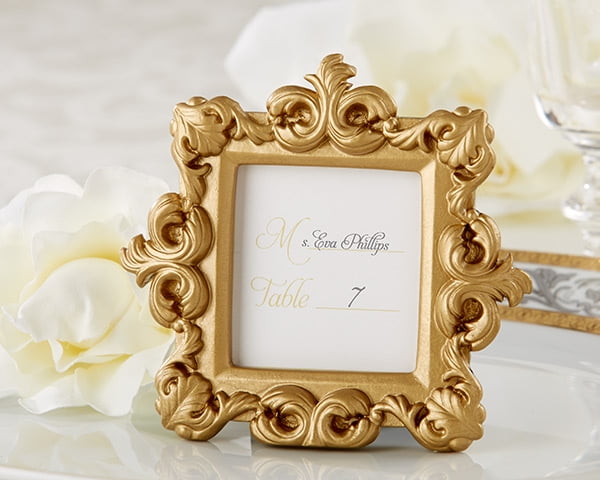 25 White Vintage Baroque Place Card Frame Wedding Bridal Baby Shower Party Favor 