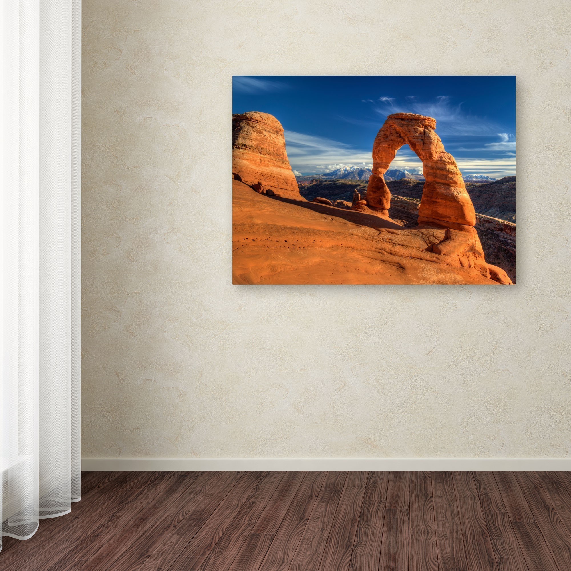 Trademark Fine Art "Delicate Arch" Canvas Art by Pierre Leclerc