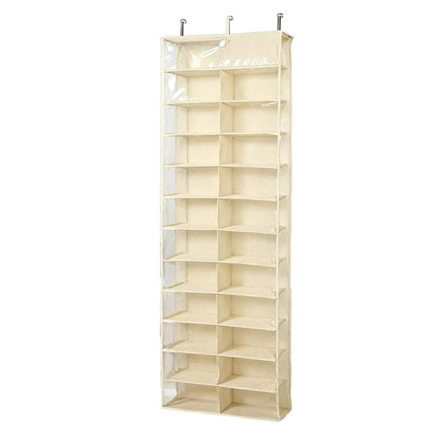 zhangmingg Rangement pour Sweat à Capuche H Ack Porte-Chaussures Organisateur 26 Poches Support Transparent Poches Mur Chaussures Portable Placard Garde-Robe Serviette de Nettoyage en Acier Inoxydable Brosse à Vaisselle