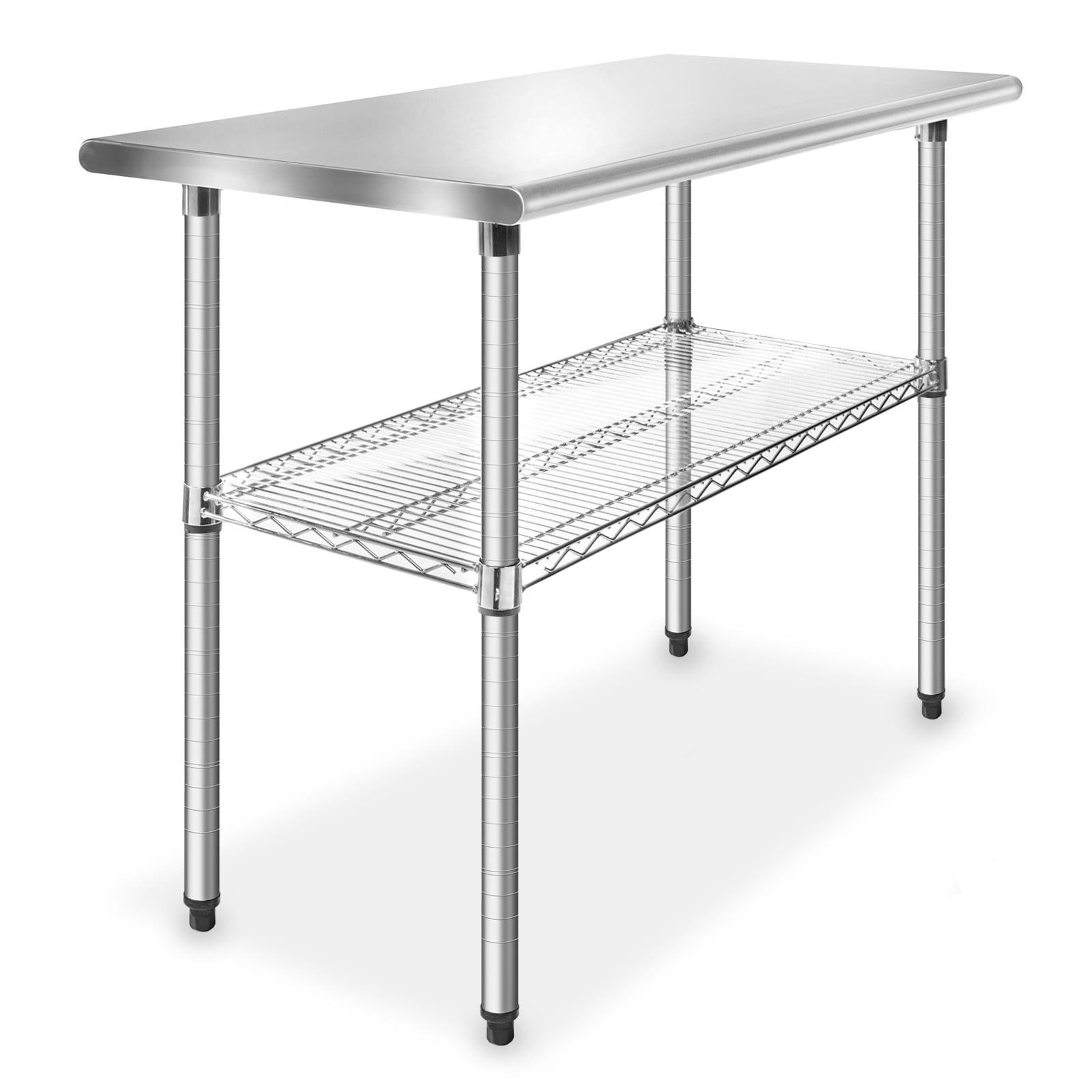 30 x 18 18-Gauge 430 Stainless Steel Commercial Kitchen Work Table