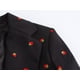 thumbnail image 5 of HH TRAF 2024 Conjunto de 2 piezas para mujer, chaqueta de manga larga con bordado de frutas y bolsillo con hebilla única, abrigo y minifalda de cintura alta, 5 of 5