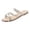 A-Beige244, variant on Bibifish Womens Flat Slide Sandals Glam Rhinestone Crisscross Thin Strap Slip On Ladies Sandals Summer Event Beach Casual Sandals