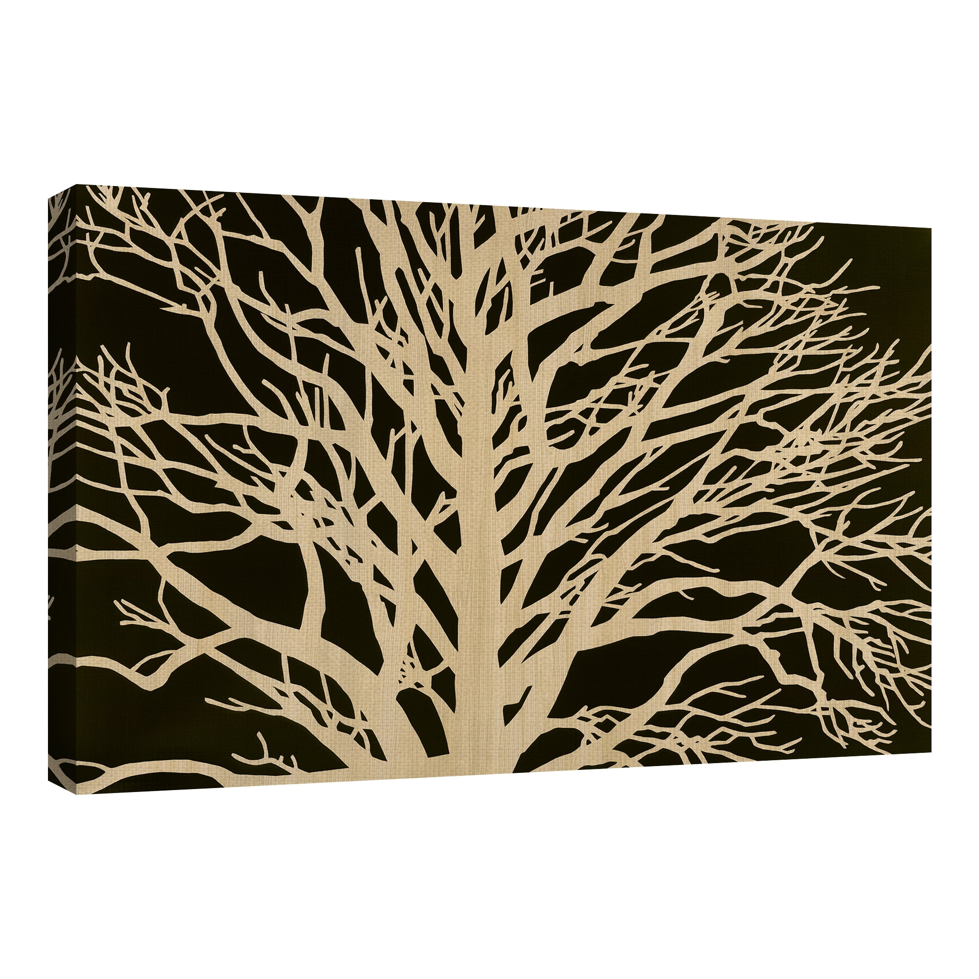Masterpiece Art Gallery Tree In Sepia By Mary Calkins Canvas Art Print 24" x 36"