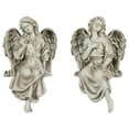 thumbnail image 2 of Northlight Set of 2 Sitting Angel Outdoor Patio Garden Statues 14" - Gray, 2 of 6