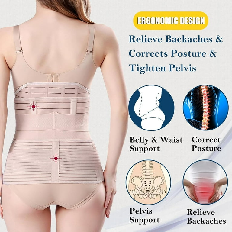  ChongErfei 2 in 1 Postpartum Belly Band Support
