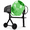 Green, variant on TABU Electric Cement Mixer,5.0 Cu ft Freestanding Concrete Mixer with Wheels for Stucco/Seeds(Orange)