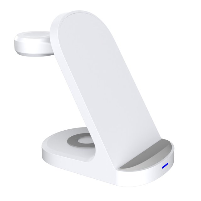Dsscvnef Support de Charge Sans Fil Trois en un Chargeur Rapide 15W Compatible avec Smartwatch Design Pliable Certifié