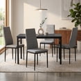 thumbnail image 1 of Comedor 4 Sillas Homemake Furniture con Mesa Rectangular Negro, 1 of 5