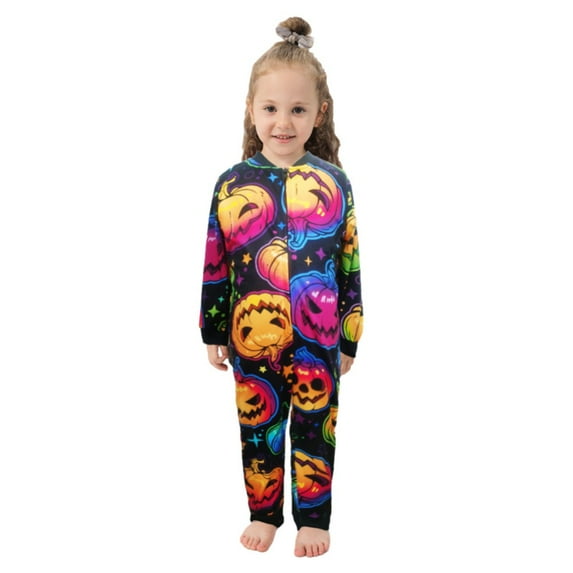 Family Matching Halloween Jumpsuit Pajamas Boys Girls Holiday Pajamas Kids Sleepwear One-Pieces Pjs