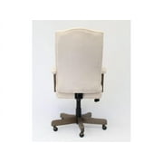 Boss Office Products Executive Desk Chair with Driftwood Finish Frame, Champagne Velvet