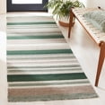 thumbnail image 3 of SAFAVIEH Dhurries Henrika Geometric Runner Rug, Green/Grey, 2'6" x 8', 3 of 9