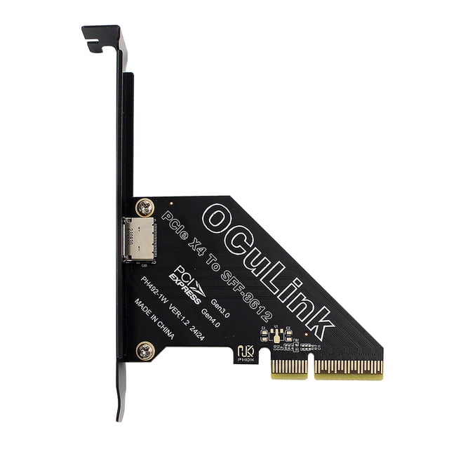 1 PC PCIe To SFF 8611&8612 Adapter Card PCI Express PCI-E X4/X1 SSD Convert Card PCle4.0 PCIE External Oculink SFF-8612 Adapter PCIe X4