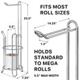 thumbnail image 2 of Simple Houseware Bathroom Toilet Tissue Paper Rol, 2 of 7