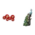 thumbnail image 1 of Abanicos plegables festivos,Decoraciones de abanicos de papel para el Año Nuevo Chino 2025,Figura de escritorio,Estatua de pavo real en estante,escritorio,decoración del hogar,Figuras, 1 of 8