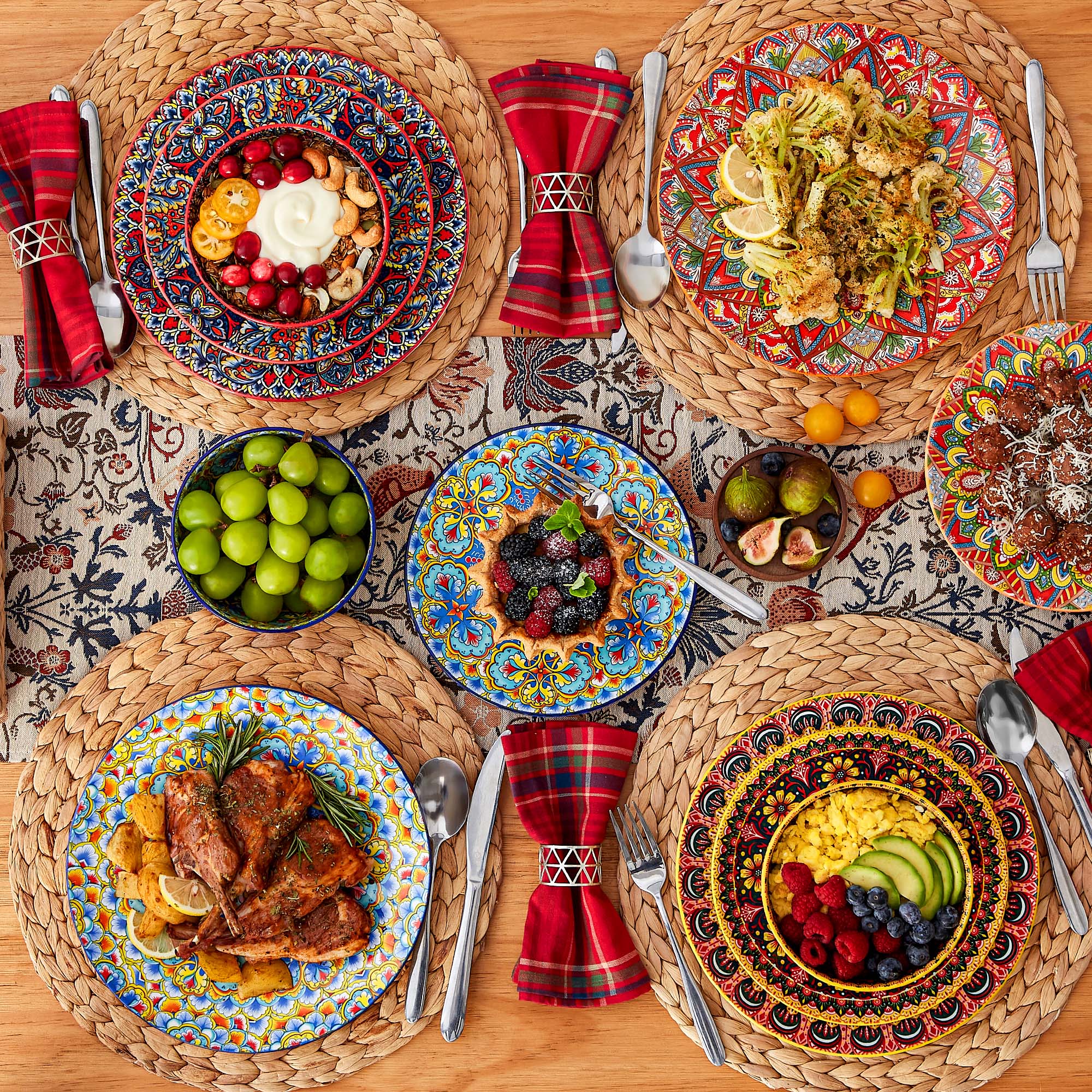 Vancasso LUMI 12-Piece Bohemian Dinnerware Set photo 8