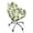 Green Eucalyptus Leaves, variant on Xoenoiee Abstract Boho Geometric Art Print Velvet Curved Back Dining Room Chair Covers with Arms Stretch Swivel Bar Stool Chair Slipcover, Removable Vanity Office Desk Armchair Protector Covers
