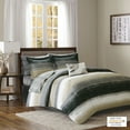 thumbnail image 2 of Madison Park Essentials Full Size 9-Piece Comforter Set, Striped Watercolor Bed in a Bag Set, Comforter and Sheet Bundle Set, Multicolor, 2 of 5