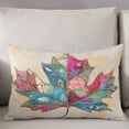 thumbnail image 3 of Vintage Maple Leaf Throw Pillow Cover 16 x 24 Inch Decorative Pillow Cover Summer Autumn Leaves Botanical Lumbar Pillowcase Seasonal Rectangle Cushion Case for Couch Sofa Bed Living Room, 3 of 7
