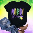 thumbnail image 5 of Aloohaidyvio Mardi Gras Shirts,Womens Mardi Gras Mask T-Shirt Carnival Party Graphic Tee Mardi Gras Party Gift Shirt,2025 Mardi Gras Clothing Clearance, 5 of 5