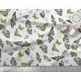 thumbnail image 3 of Soimoi Cotton Poplin Fabric Butterflies Butterfly Print Fabric by Yard 42 Inch Wide, 3 of 3