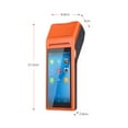 thumbnail image 4 of Tignapoo Handheld Q2 PDA Printer - Android Smart Payment Terminal with Touchscreen POS for Restaurants, 3G Connectivity, Orange Color, Compact Design (110~240V), 4 of 6