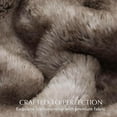 thumbnail image 5 of EVERGRACE Ultra Soft Luxury Fluffy Mink Faux Fur Throw Blanket, Thick Warm Fall Winter Blankets for Bed, Couch, Cozy Plush Reversible Blanket for Chair, Sofa (Ombré Hazel Brown, 60"x80"), 5 of 8
