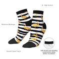thumbnail image 6 of Fuzoiu Gold Flamingo Print Adult Socks, Crew Moisture-wicking Socks, Unisex Cushion Crew Socks,Casual Sports Ankle Socks, 6 of 7