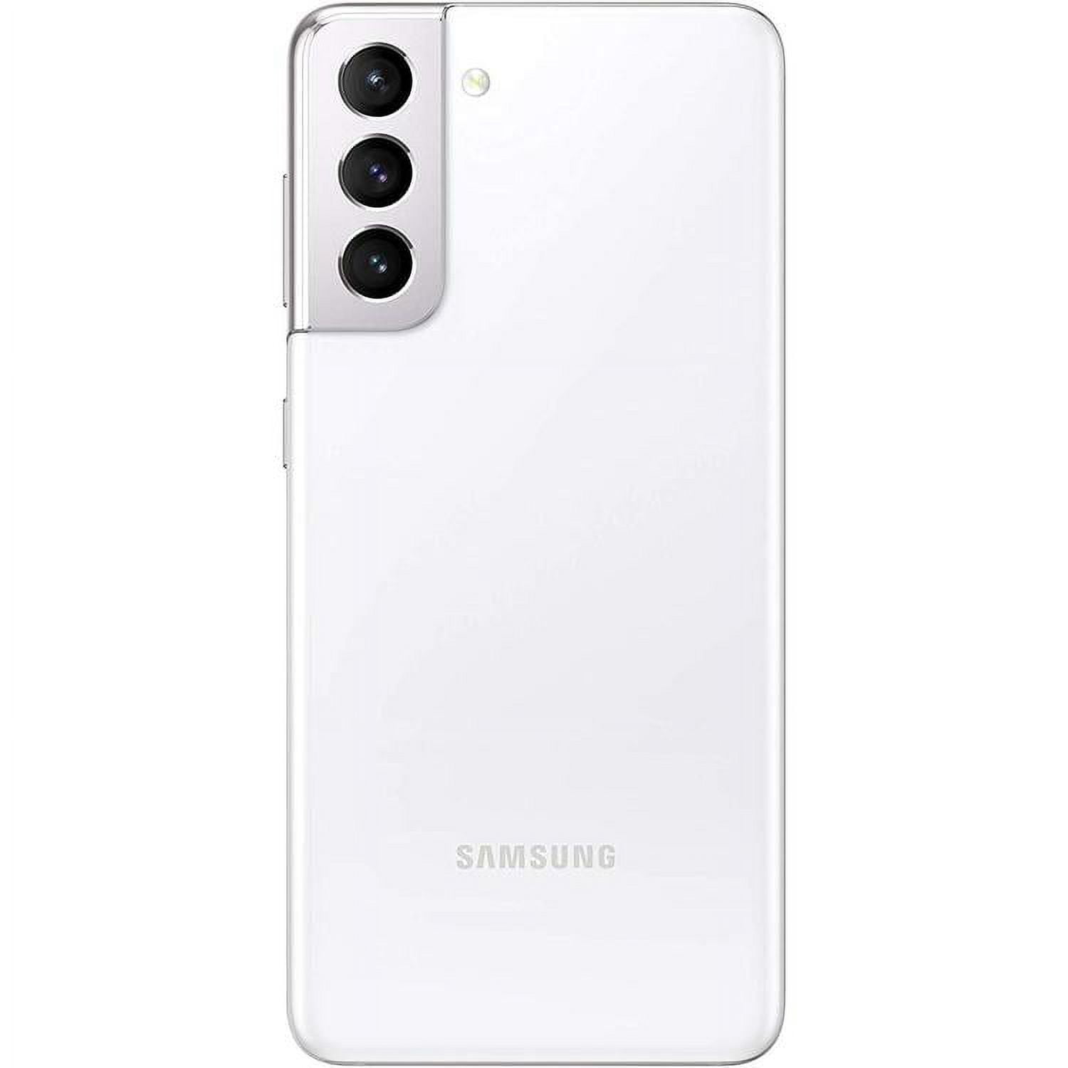 Restored Samsung Galaxy S21 5G G991U (Fully Unlocked) 128GB Phantom White with Screen Protector (Refurbished)