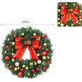 thumbnail image 3 of Corona Navideña, Soporte para Corona Navideña Decoraciones Navideñas, Decoración Navideña con Campanas Decoración Navideña Ideal para Exteriores, Diámetro 30 CM Corona Navideña Artificial, 3 of 5