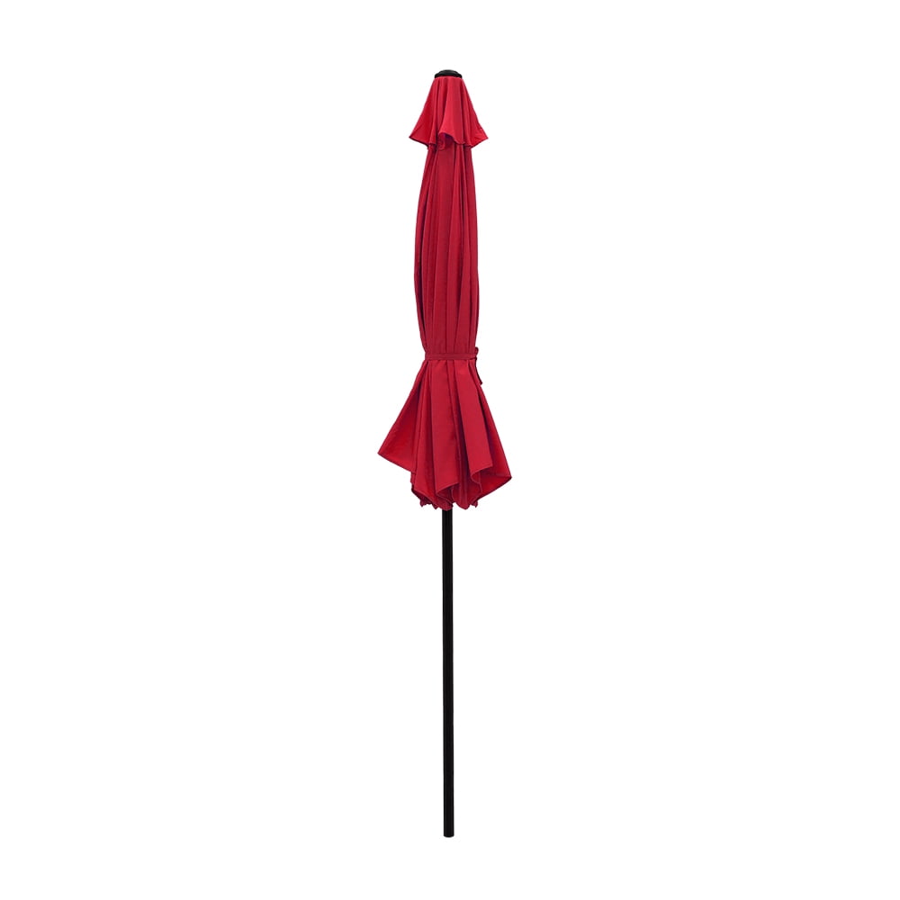 Abble Outdoor 10ft Patio Umbrella with Crank and Tilt - Red
