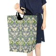 thumbnail image 4 of Yayeee Freestanding Laundry Hamper with Handle Collapsible Large Storage Basket for Clothes, Beige Floral, 4 of 7