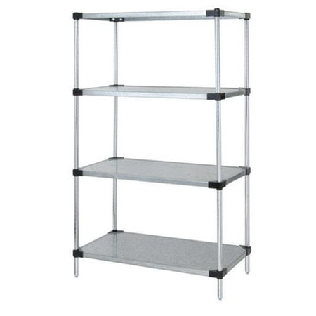 

Solid 4 Shelf Starter Units Stainless Steel - 18 x 36 x 63 in.