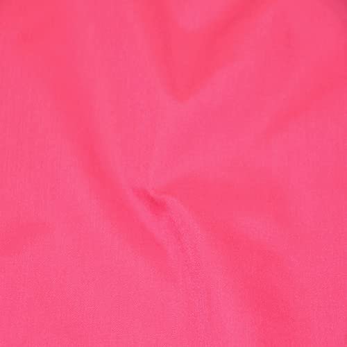 Tela Broadcloth de poliéster y algodón Pico Textiles color fucsia, rollo de 5 yardas