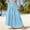 Light Blue, variant on Tqcoqu Women's High Waist Flowy Maxi Skirt Pleated Casual Long Skirt with Pockets,Black,Women's S-XXL