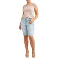 thumbnail image 2 of A3 Denim Women's Plus Size Bermuda Shorts, 11" Inseam, Sizes 16W-26W, 2 of 4