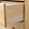 thumbnail image 6 of Pemberly Row Contemporary 5-Drawer Solid Pine Wood Chest Dresser in Natural, 6 of 7