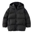 thumbnail image 3 of NOLDARES Boys' Heavyweight Puffer Jacket Fleece-Lined Brushed Microfiber Winter Coat Thick Coats for Kids(Black,5-6 Years), 3 of 9