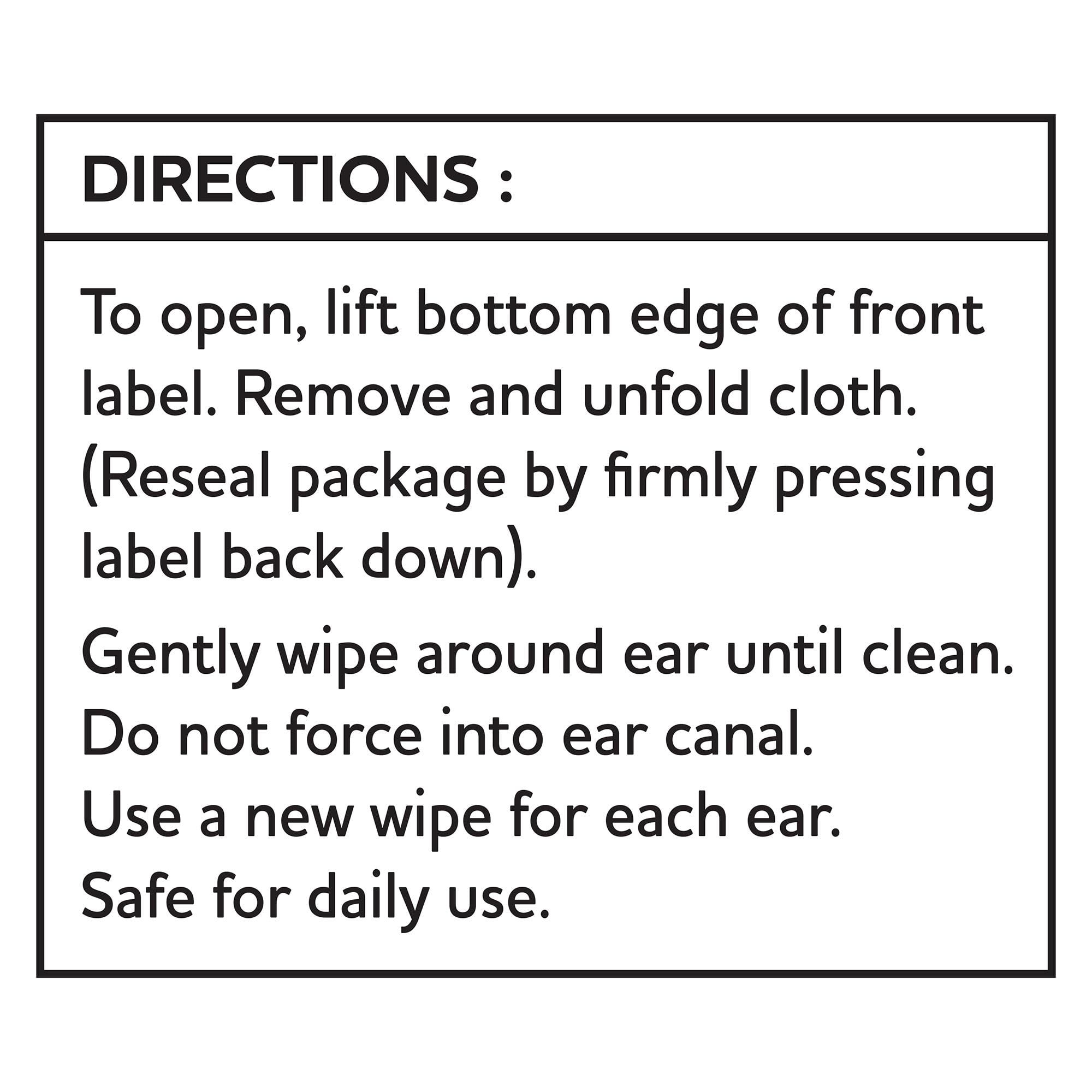 (4 pack) Vibrant Life Cat Ear Wipes with Aloe, 30 Count. Cat Ear Care Type of Wipe.