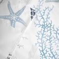 thumbnail image 3 of Valances for Windows Watercolor Marine Shell Turtle Coral Rod Pocket Short Curtain for Bathroom Living Room Bedroom Ocean Starfish Nautical Anchor 1 Panel 54x18in, 3 of 9